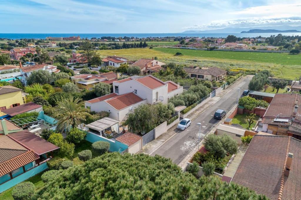 La Casa Degli Ulivi Appartamento In Villa Con Patio Quartu SantʼElena Dış mekan fotoğraf